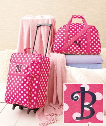 monogrammed carry on luggage