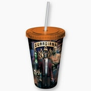 Plastic Mug - Guardians of the Galaxy - Space Guardians Cup w/Straw New 16444