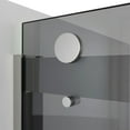 thumbnail image 2 of DreamLine Sapphire-V 56-60 in. W x 76 in. H Bypass Shower Door in Brushed Nickel and Gray Glass, 2 of 5