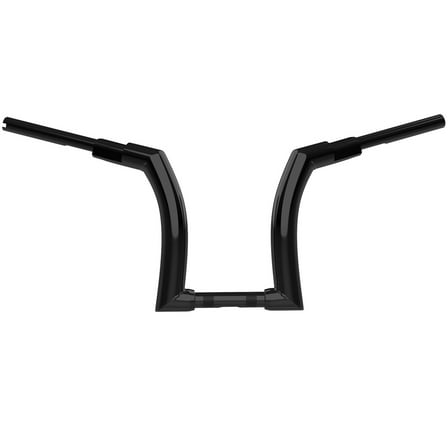 12" Black Ape Hanger Handlebar 1.25" Riser For Harley Road King Road Glide 14-23