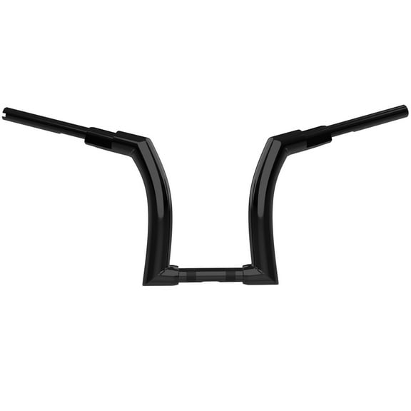 12" Black Ape Hanger Handlebar 1.25" Riser For Harley Road King Road Glide 14-23