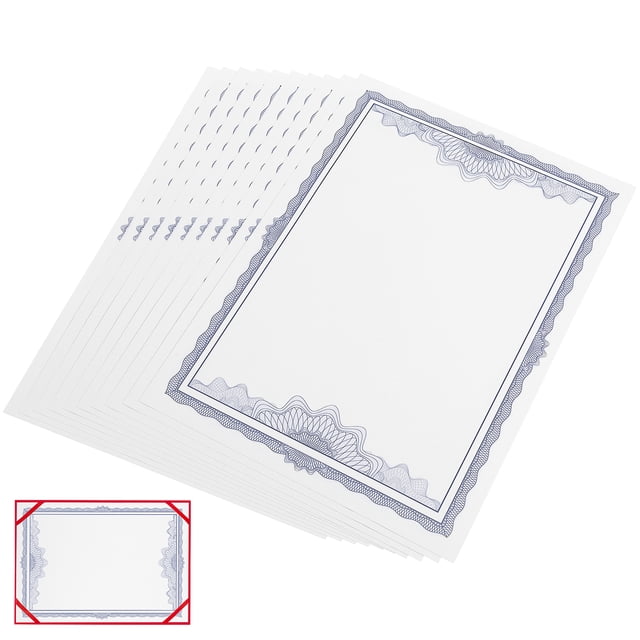 Miangastore 10 Pcs Papier de Certificat Vierge Imprimable Papier Intérieur pour Bureau