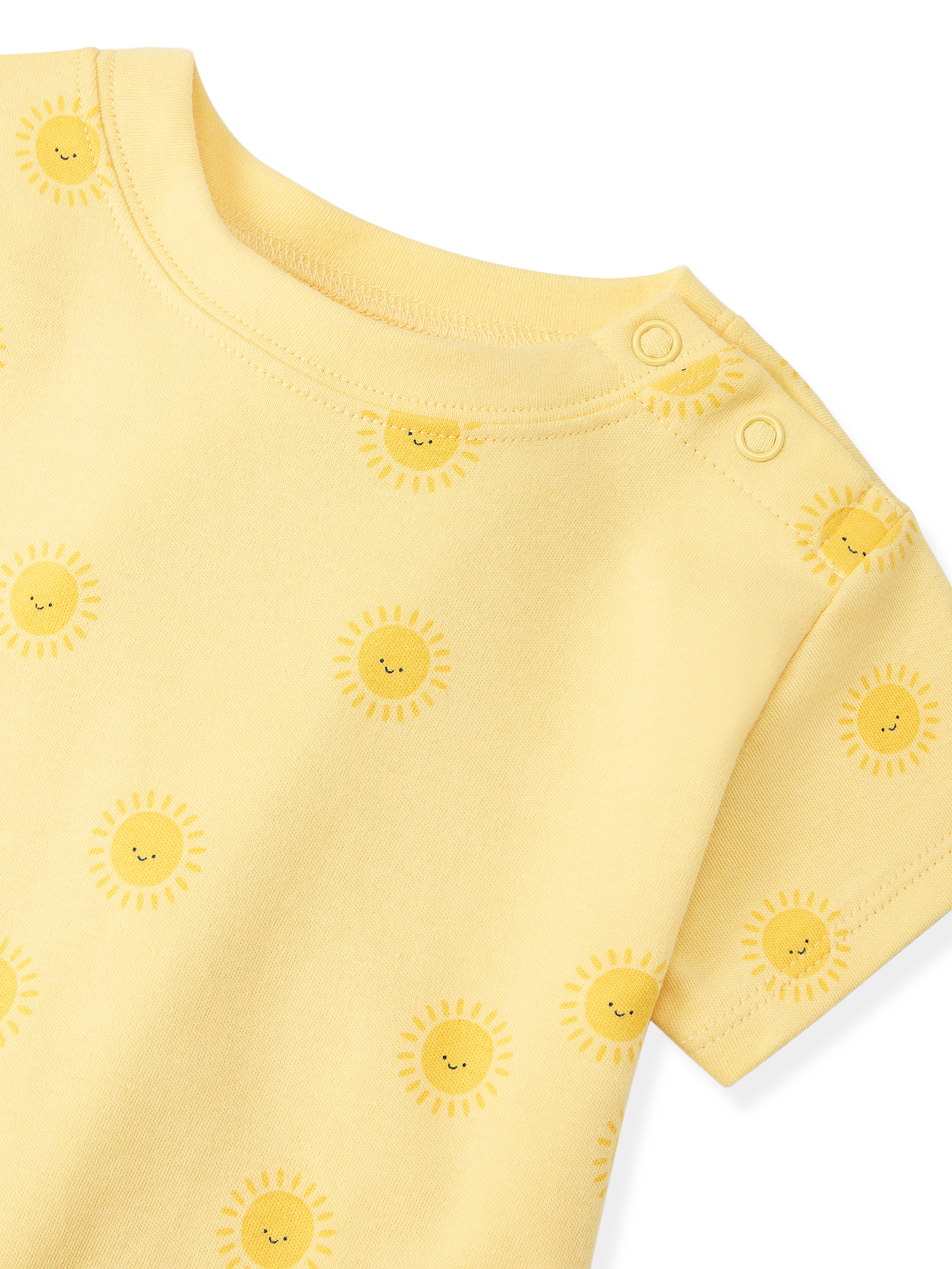 Garanimals Newborn & Baby Boy Cotton Short Sleeve Rompers, Graphic Prints, 2-Pack, Sizes 0 - 24M