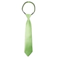 thumbnail image 2 of Spring Notion Boys' Satin Zipper Necktie Sage Small, 2 of 4