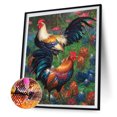 thumbnail image 2 of Cuadros Decorativos Kits de pintura de diamantes 5D DIY Gallo Taladro redondo completo Decoración de pared (B4261) Likrtyny embutido en tela, 2 of 9