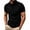 Black, variant on Mens Work Office Pullover Shirts Casual Short Sleeve Athletic Golf T-Shirts Business Button Collared Shirt