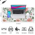 thumbnail image 5 of Long Mouse Pads for Desk,Pioneer Flower Floral Print Pattern Desk Mats on Top Of Desks, Desk Mouse Pad Extra Large with 3mm Non-Slip Base and Stitched Edge for Gaming,Office,Work,Home 35.4"x15.7", 5 of 6
