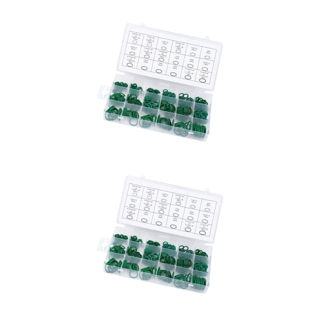 Shengyu Pack of 270 Seal Ring Kit Multiple Sizes Multiple Sizes Storage Box Home Supplies Sealing Washer Filter Rings Rubber Gasket As Shown 2Set
