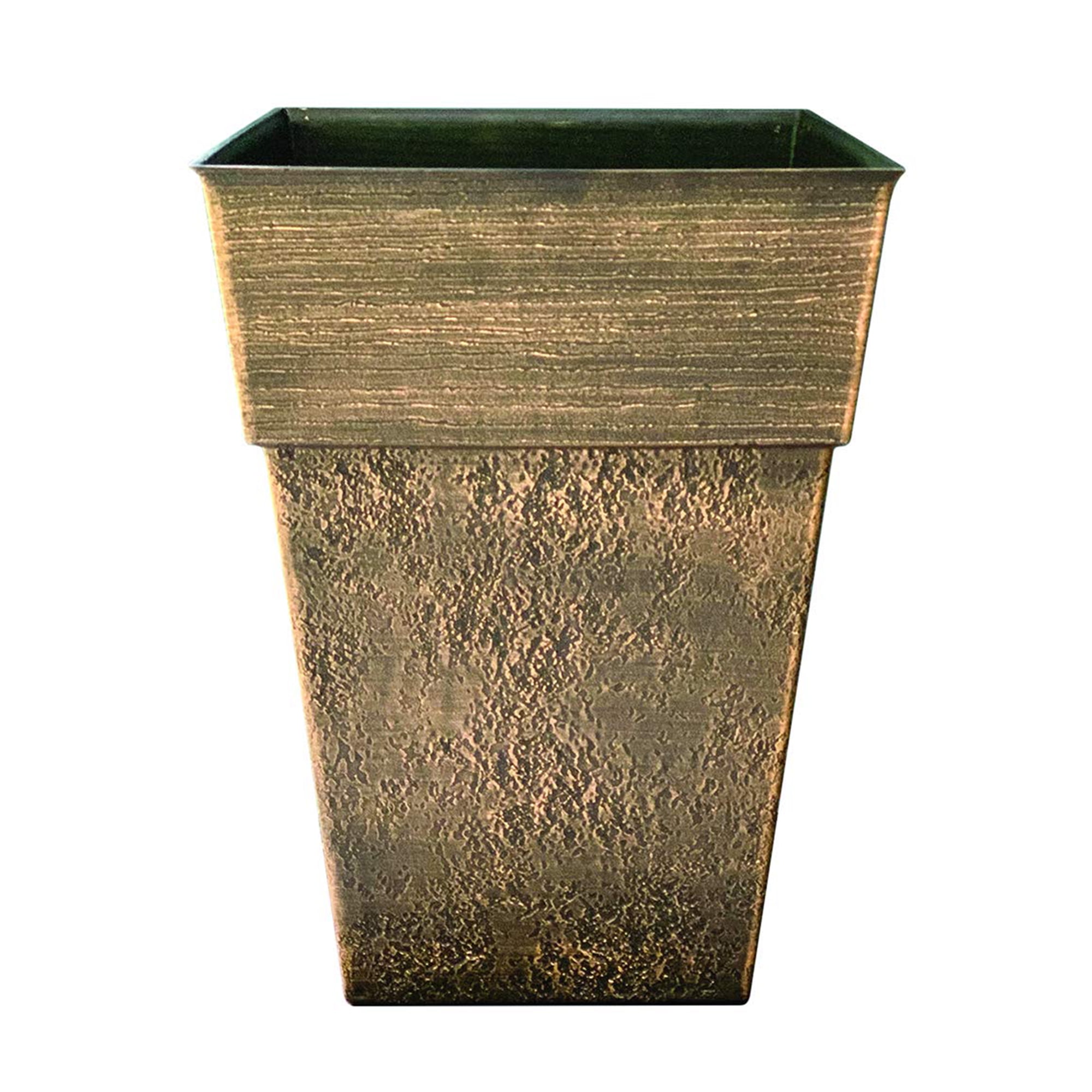 The HC Companies Avino 13 Inch Square Planter Pot (4 Pack)