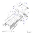 thumbnail image 4 of Polaris Snowmobile Closeoff Assembly, Rear, Indian Sky Blue, Genuine OEM Part 1023793-737, Qty 1, 4 of 4