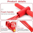 thumbnail image 2 of Bande de Résistance Fitness, Expandeur de Musculation Assis-Debout, Tendeur de Pédale Élastique, Rameur Élastique, Corde de Tension Multifonctionnelle, Kit de Bande de Résistance, pour Gym, Yoga (Rouge), 2 of 5