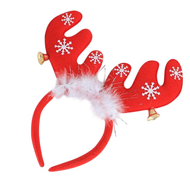 Pinzas para el cabello para mujeres, pinzas para peinar, pinzas para el cabello para niñas, 1 pieza, diademas navideñas con astas y cascabeles, gorros de Papá Noel para niños y adultos, diademas con a