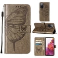 thumbnail image 2 of Dteck Samsung S20 FE Case, Butterfly Patterned Wallet Case, Magnetic Hand Strap Credit Card Holder Slots Synthetic Leather Kickstand Protective Cover For Samsung Galaxy S20 FE, Gray, 2 of 10