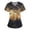 #01Orange, variant on Women's Halloween Printed Scrub Tops V Neck Short Sleeve Nurse Work Uniform Funny Fall Pumpkin Print Scrub Top with Pockets Gray 3XL