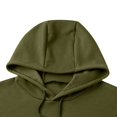 thumbnail image 7 of Mens Hoodies Long Sleeve Textured Hooded Sweatshirt Casual Lightweight Pullover Drawstring Hoodie With Kanga Pocket,Size M-3XL, 7 of 7