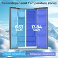 thumbnail image 5 of WAA 20 Cu.ft. Large Refrigerator, 2 French Door Stainless Steel, 5 of 7