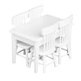 thumbnail image 1 of Square Table Chair Model Dining Table Set Kitchen Furniture Set DIY Accessory White, 1 of 8
