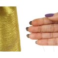 thumbnail image 3 of IBA Indianbeautifulart EmbroideryZari2 ply Thread For Sewing MachineYellowMetallicThread ForEmbroideryNeedle Work 5000M Spool, 3 of 6