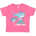 thumbnail image 3 of Inktastic My Big Sister Loves Me with Cute Sharks Boys or Girls Toddler T-Shirt, 3 of 5