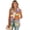 Cartoon Floral Colorful, variant on Cartoon Floral Colorful Print Womens Vest Fashion Dressy Single Button Sleeveless Blazer Suit Jackets Office Work Clothes, Size 3XL