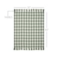 thumbnail image 3 of VHC Brands Pistachio Woven Check Throw Blanket with Fringe 50x60, 3 of 4