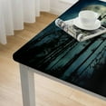 thumbnail image 4 of Dark Blue Tablecloth, Low Angle View of Forest with Big , Rectangular Table Cover for Dining Room Kitchen Decor, 4 of 7