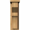 thumbnail image 2 of 5 1/2"W x 10"D x 18"H Monterey Smooth Corbel w/Backplate, Western Red Cedar, 2 of 9