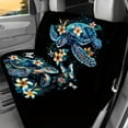 thumbnail image 6 of Binienty Sea Turtle Car Seat Covers Set Universal Tropical Floral Automotive Seat Protector Covers Non-Slip Vehicle Cushion Cover Stretchy for Sedans, SUVs, Trucks, 6 of 7