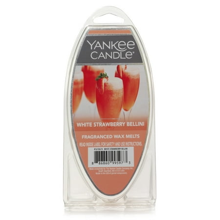 Yankee Candle Wax Melts, White Strawberry Bellini (Single Pack)