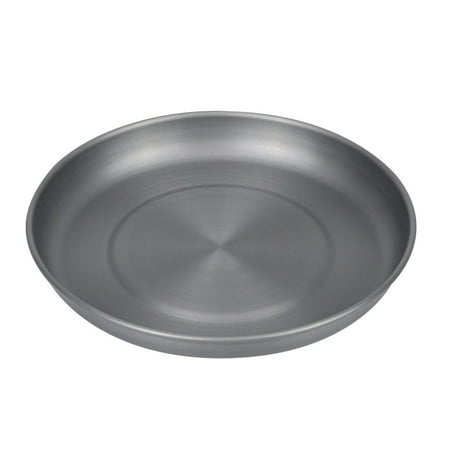 

Dinner plate 1pc Aluminium Alloy Food Plate Practical Outdoor Picnic Plate Food Serving Dish
