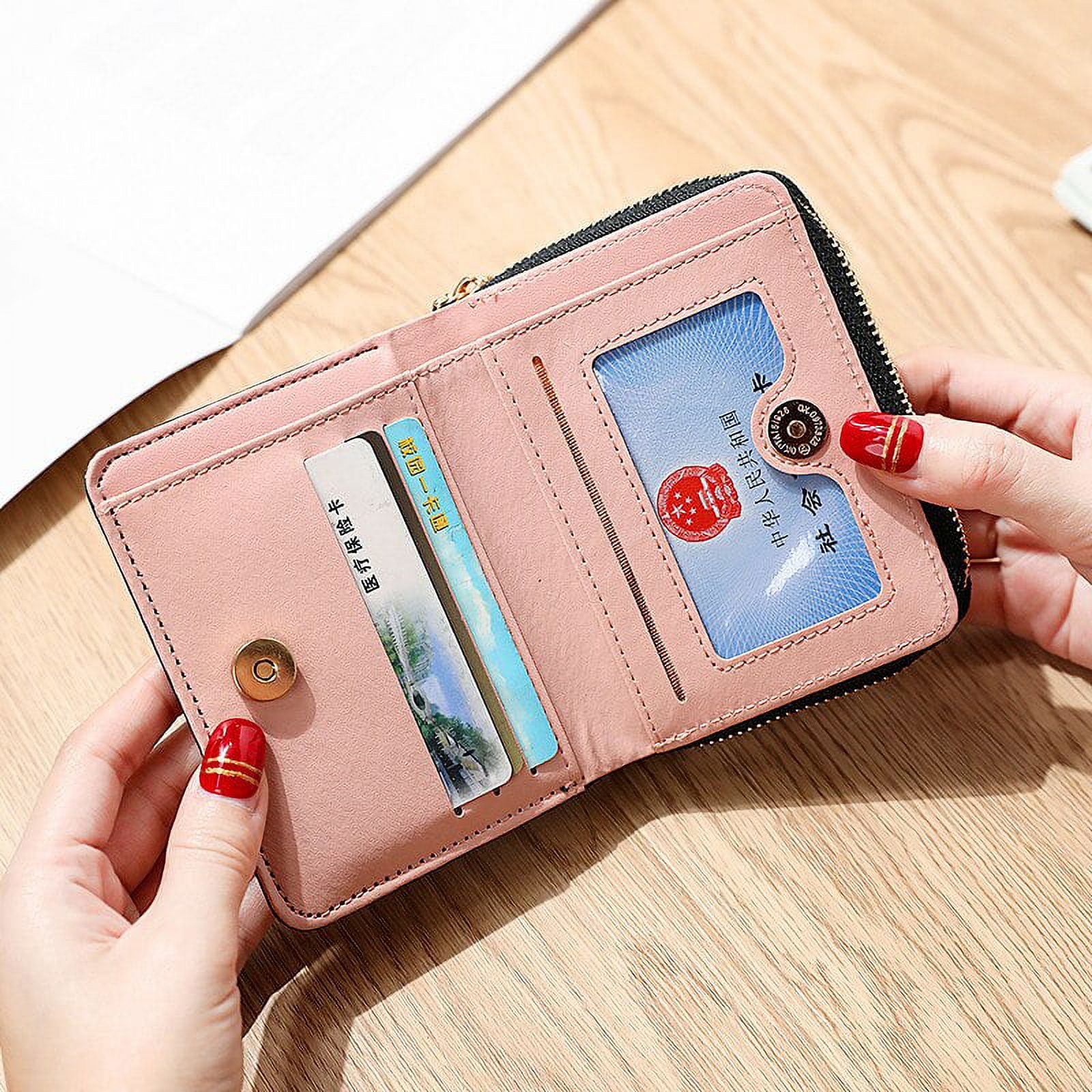 Cocopeaunts Wallets for Women Kawaii Cute Wallet Luxury Designer Lady Wallet Pink Purse Womens Wallet Small Women Leather Wallet Coin Purse, Adult