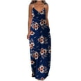 thumbnail image 1 of QIPOPIQ Robe Maxi pour Femmes Été Décontractée Col en V Sans Manches Unie/florale Imprimée Robe d'Été Élégante Longue avec Poches, 1 of 5