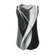 thumbnail image 5 of Puntoco Tops de cuello cuadrado para mujer, camisetas sin mangas estampadas, camisetas básicas informales holgadas de verano con cuello en V, 5 of 5