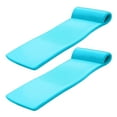 thumbnail image 1 of TRC Recreation Sunsation 1.75" Thick Foam Pool Float Lounger w/ Headrest, 2 Pack, Teal, 1 of 10