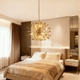 thumbnail image 7 of 35"  Modern Distressed Gold 14-Light Butterfly Sputnik Chandelier for Dining Room and Living Room, 7 of 7