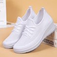 thumbnail image 5 of GiLiling Women's Wedge Sneakers Breathable Mesh Lace Up Non Slip Lightweight Casual Athletic Shoes for Walking Travel, 5 of 7