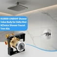 thumbnail image 2 of R10000-UNBXHF Universal Shower Valve Body Replacement for Delta Faucet Trim Kits, R10000-UNBXHF Multifunction Rough in Valve Fits Single/Dual Function Delta Tub Shower Systems$$Tools & Hardware Other, 2 of 7
