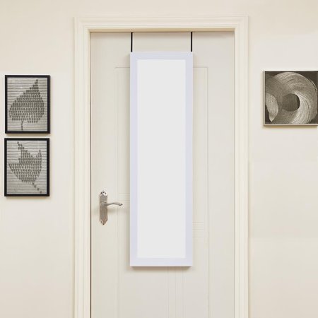Over The Door Mirror White 42 X 14 By Naomi Home Walmart Com