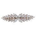 thumbnail image 1 of Clip de pasador de pelo floral de cristal CZ transparente brillante de Faship, 1 of 2