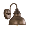 thumbnail image 2 of Aplique de pared vintage con cuello de cisne, estilo granero, luz plana, estilo industrial, estilo granja, para exteriores, resistente al agua (bronce), 2 of 6