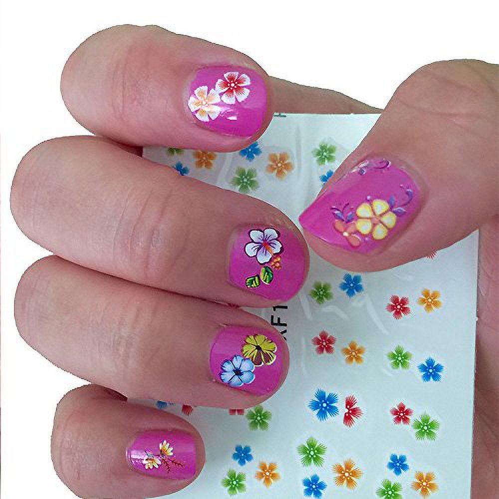 Floral Water Transfer Nail Stickers Nearby With Black Geometry Hollow  Designs Perfect For Manicure And Nails Art Decoration From Truststore2021,  $3.69 | DHgate.Com