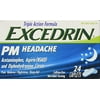 Excedrin PM Sleep Aid with Headache Relief Caplets for Nighttime Headaches and Sleeplessness - Pink 24 Count