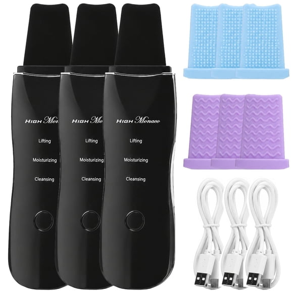 Limpiadora Facial Ultrasonico LumivexBlack 2Pzas 3w 110V 60Hz Salida 5V mA 200 Plástico ABS.