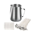 thumbnail image 3 of Soporte de Mecha BLESIY Olla Acero Inoxidable Conjunto 2 Macetas para Hacer Velas, 3 of 8