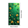 thumbnail image 5 of Green Shamrock St Patrick's Day Floral Backdrop Banner Party Background Decorations Lucky Props Event Decor Celebrations Festive Display, 5 of 8