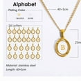 thumbnail image 3 of Veshon Gold Initial Necklaces for Women，14K Gold Plated White Enamel Letter Necklace Dainty Gold A-Z Personalized Pendant Necklaces Trendy Charm Monogram Name Necklace Jewelry Gift For Women, 3 of 4