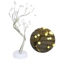 thumbnail image 3 of Bonsai Tree Desk LED Lamp, Warm Yellow 36 LEDs Light Bulb Tabletop Bonsai Tree Light, For Christmas Wedding Party Home Decoration, 3 of 8