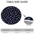 thumbnail image 6 of Round Fitted Tablecloth with Elastic Edges Fits 45"-52" Round Tables Pioneer Colorful Floral Waterproof Table Cover Washable Indoor and Outdoor for Party Kitchen Dinner Banquet Patio Picnic, 6 of 7
