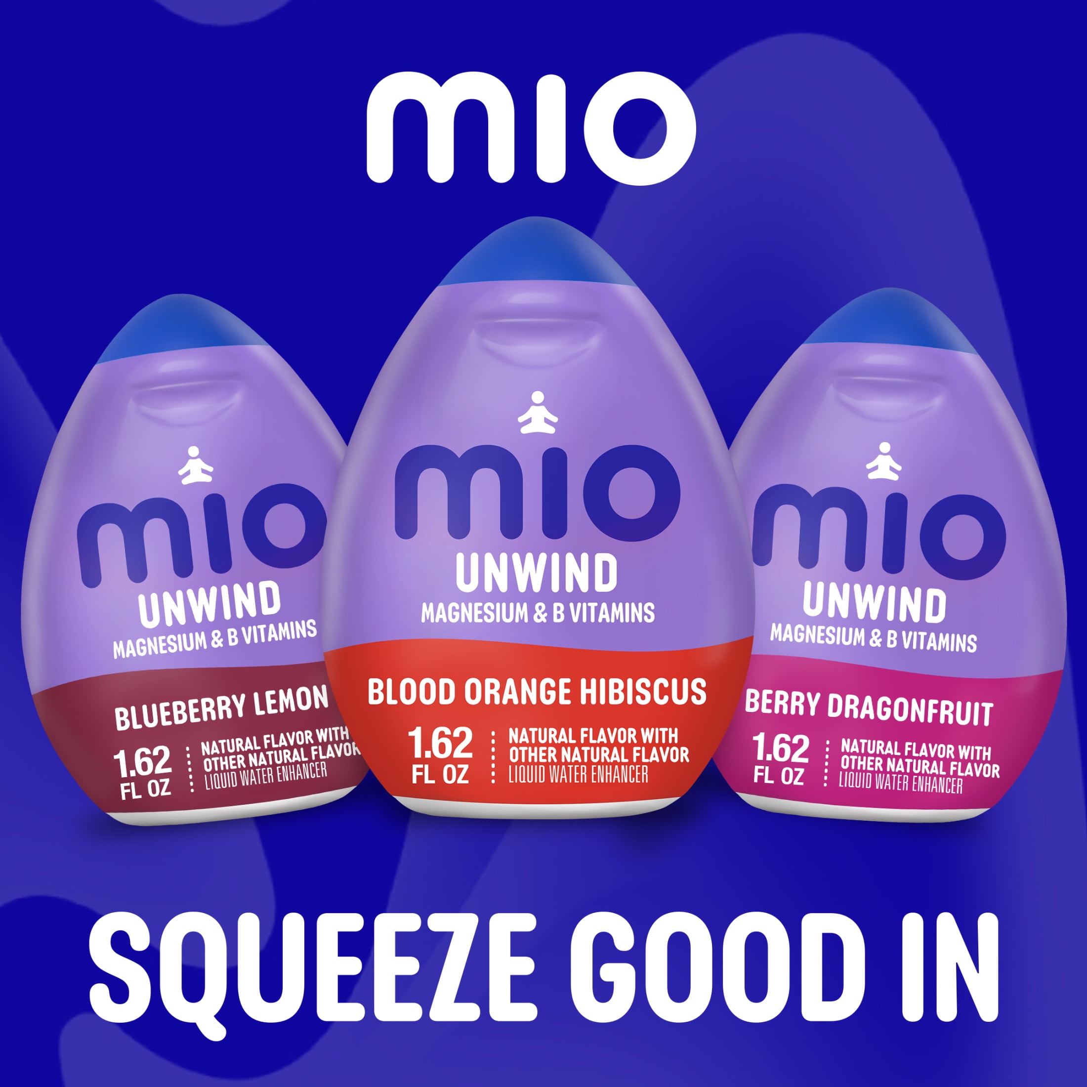 Mio Unwind Blood Orange Hibiscus Liquid Water Enhancer with Magnesium & B Vitamins, 1.62 fl oz Bottle