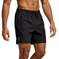 thumbnail image 6 of Domzle Men's Athletic Shorts Quick Dry Lightweight Linerless Gym Workout Hiking Shorts with Zipper Pockets Black XL, 6 of 6